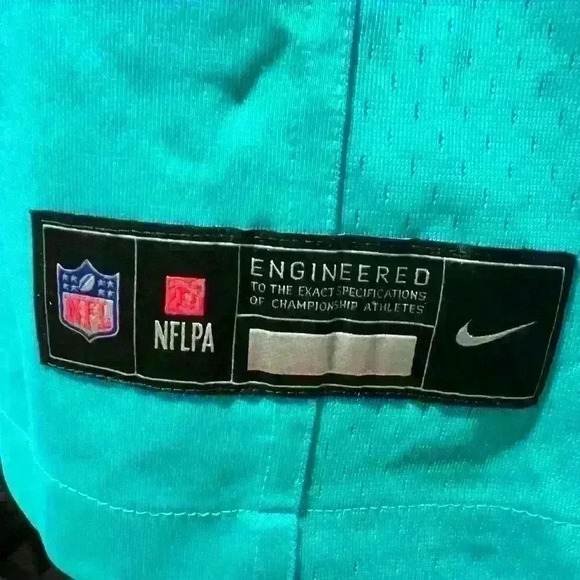 Nike Miami Dolphins Jaelan Phillips #15 Aqua Official NFL Player Game Jersey - Picture 8 of 10